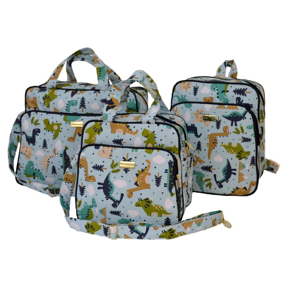 Kit Bolsa Mala Enxoval Maternidade Menino Com Mochila