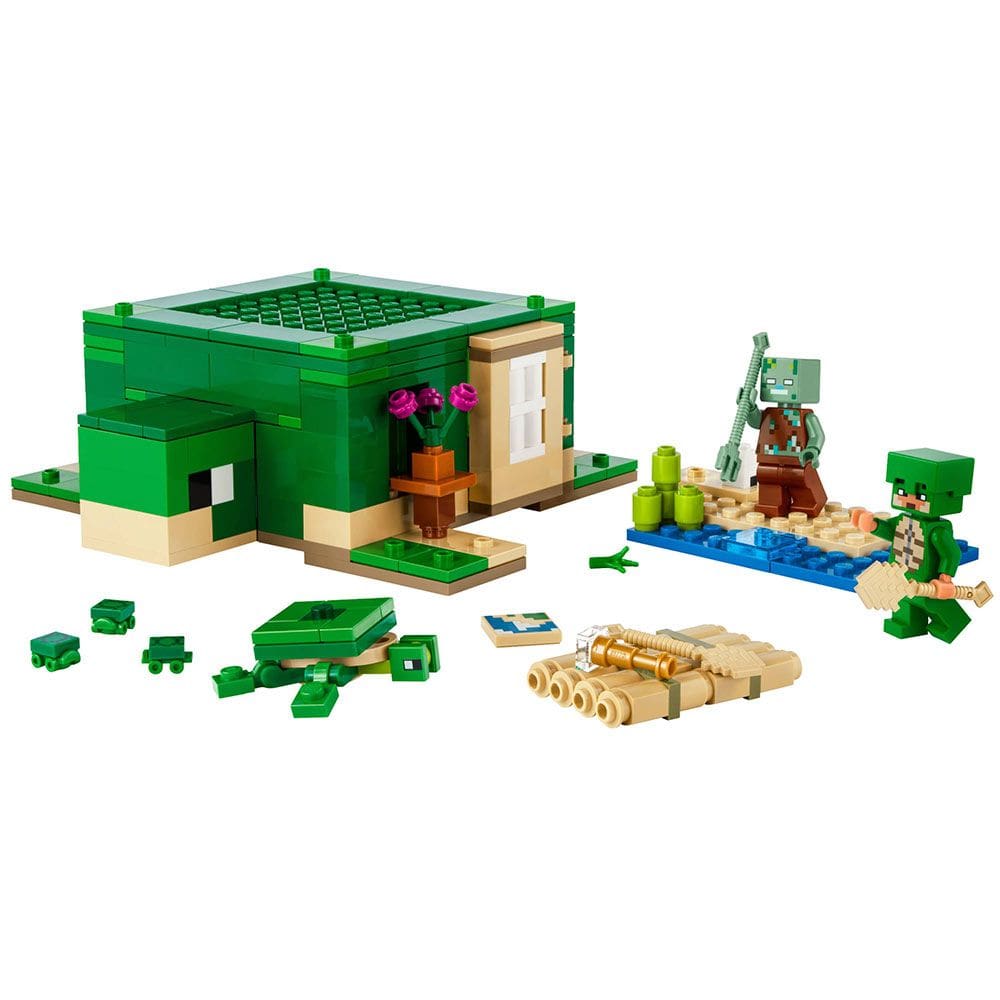 Bloco de Montar - Minecraft - A Casa Tartaruga de Praia - 234 peças - LEGO