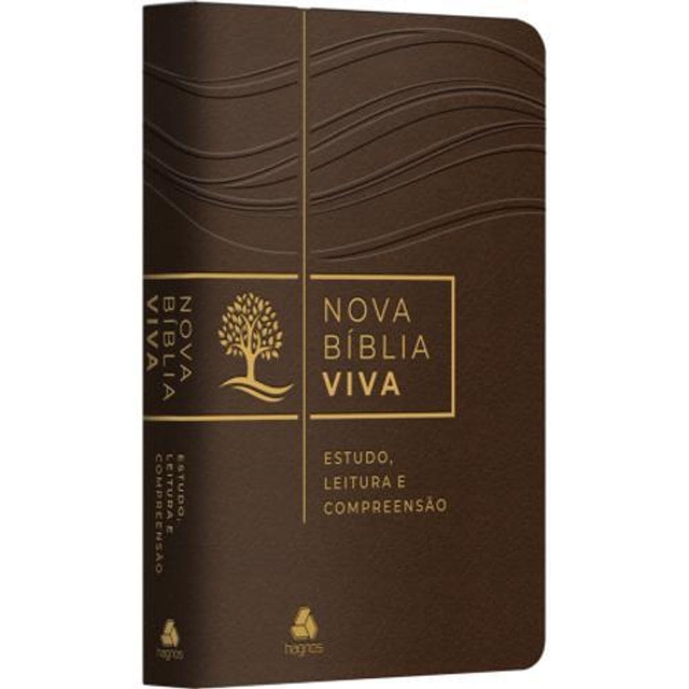 Livro Nova Bíblia Viva Estudo, Leitura E Compreensão Marrom