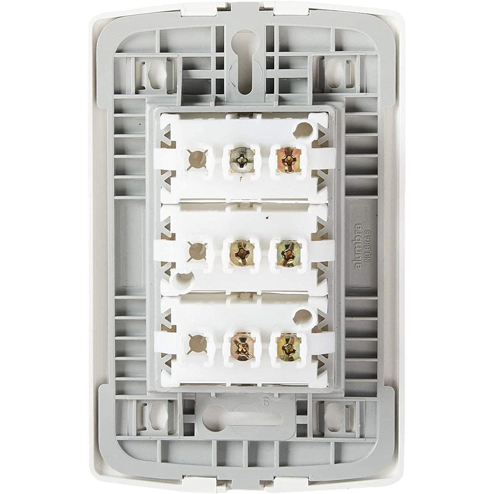 Conjunto Interruptor Simples Triplo Siena 6531 Alumbra