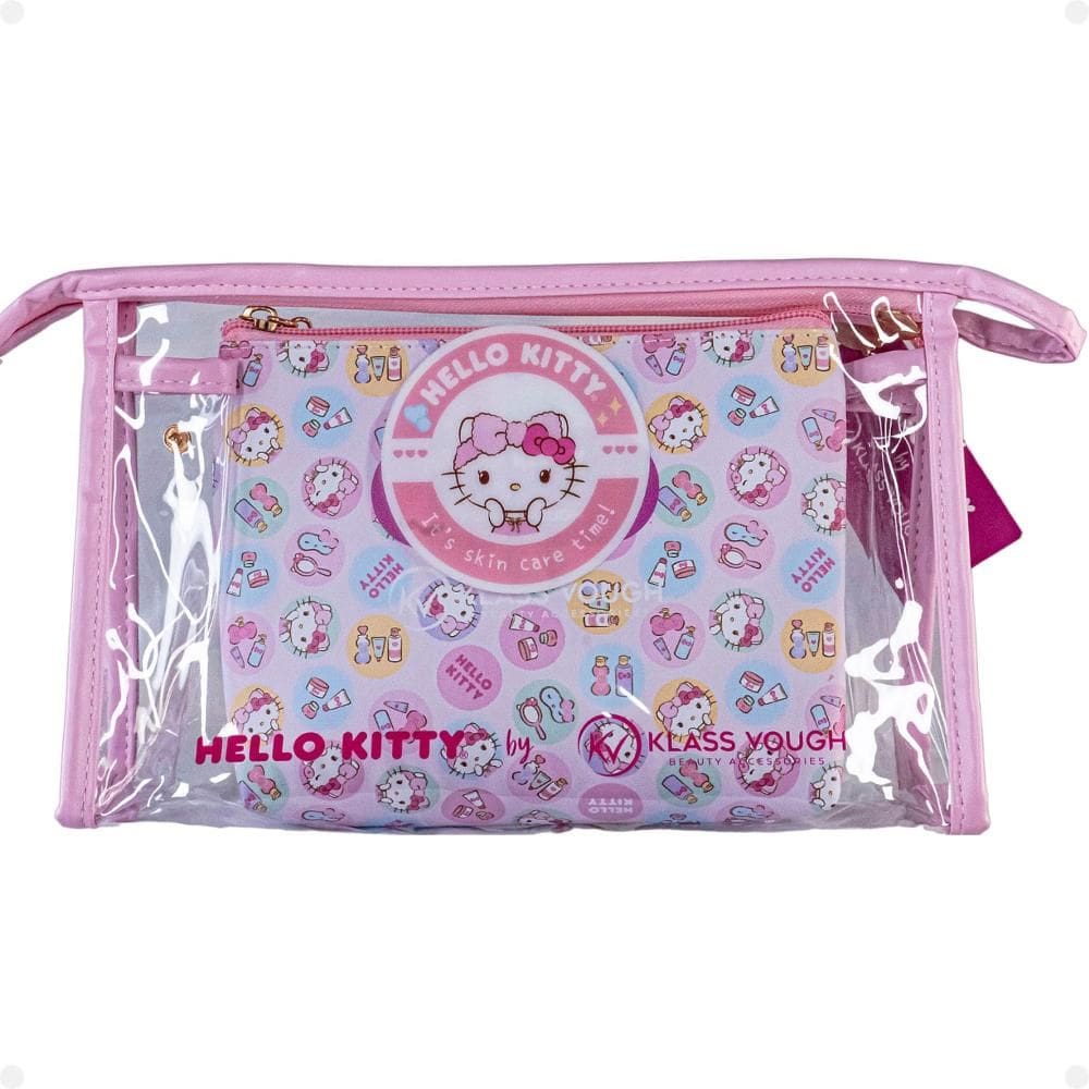 Kit Hello Kitty by Klass Vough: 1 Necessaire Transparente e 1 Estampada Kchk-03r