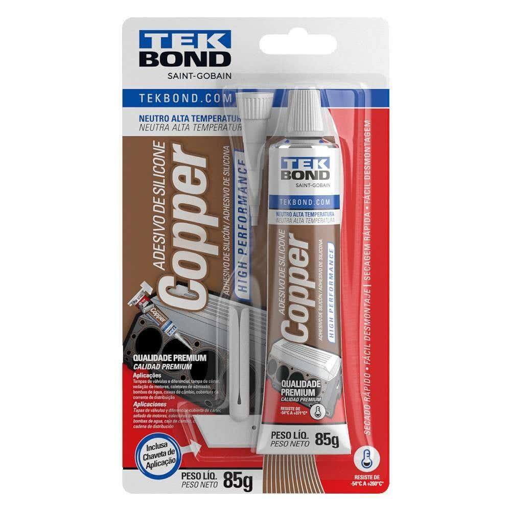 Silicone Neutro para Alta Temperatura Cobre 85g TEKBOND