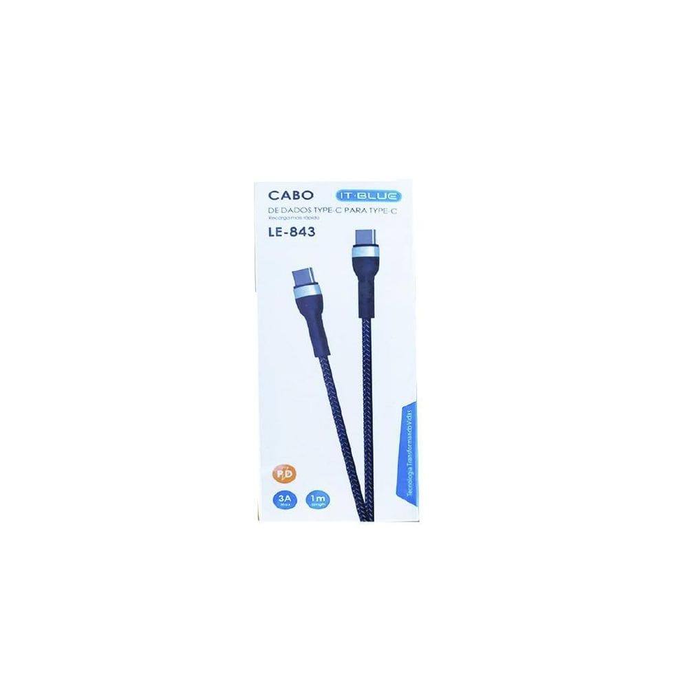 Cabo De Dados E Carga Tipo C X Tipo C It-Blue Le-843