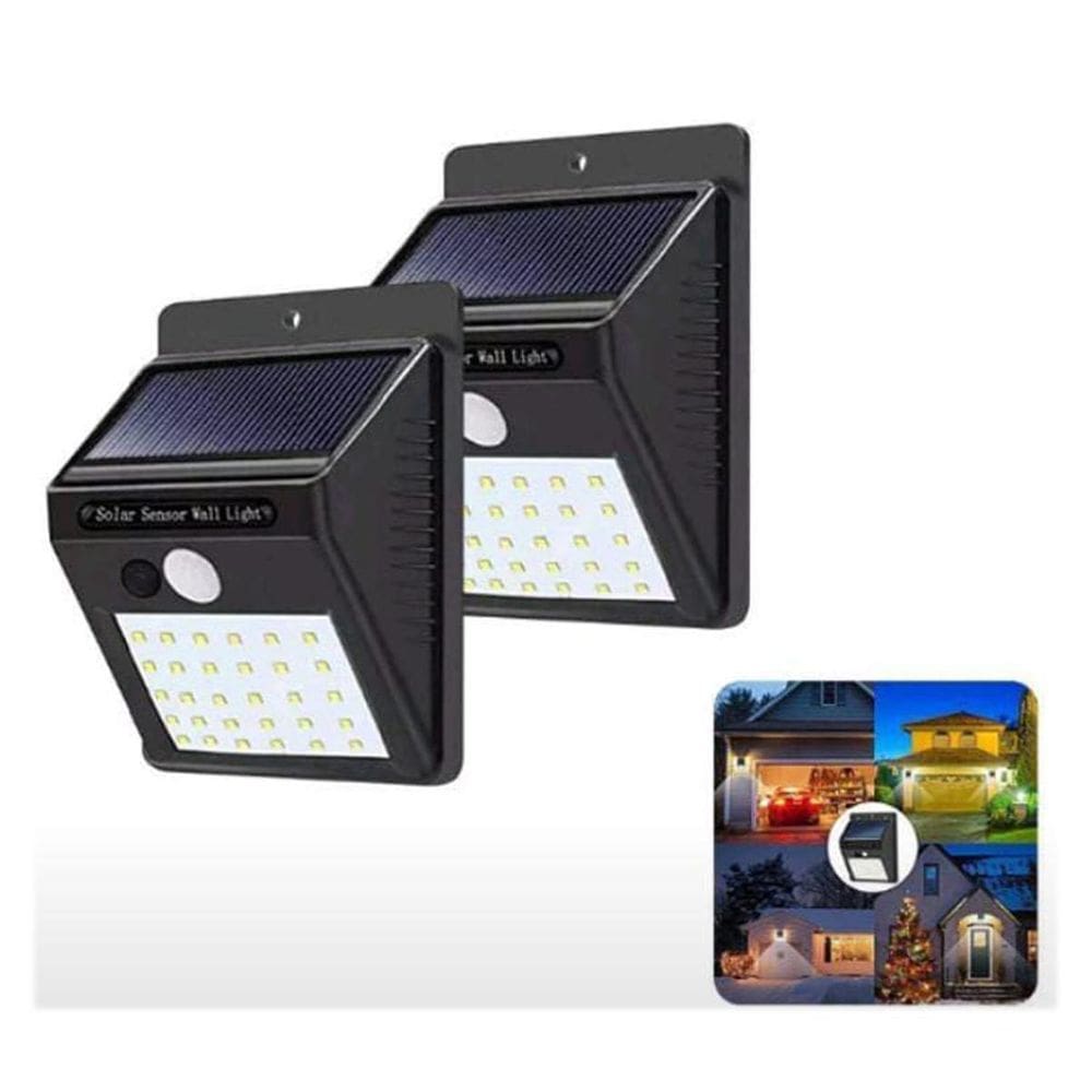 Luminária Solar Com Sensor De Movimento 30 Leds