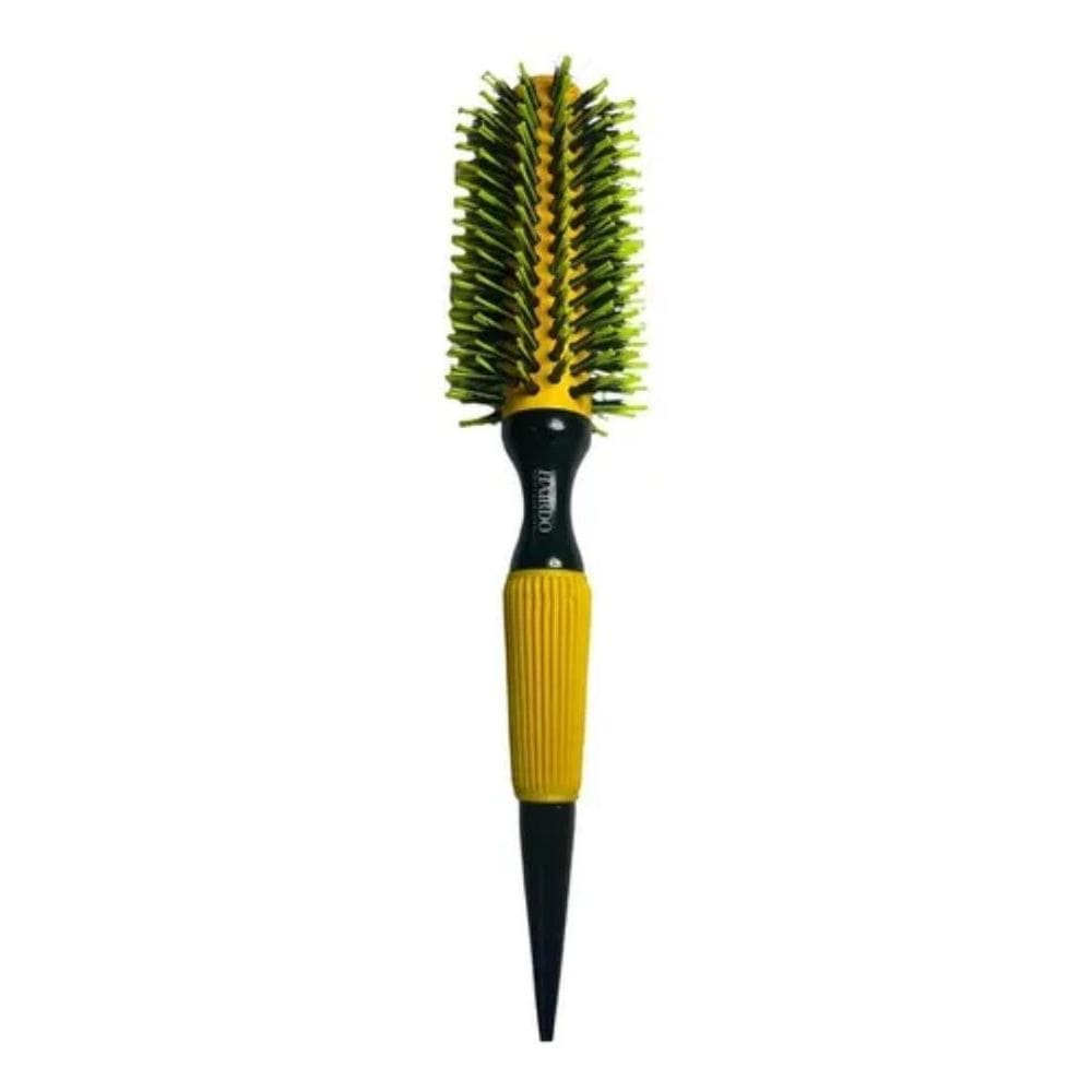 Escova Profissional Cabelo Cerdas Javali Amarela M Ref. 25