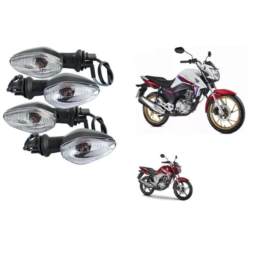 Kit 4 Piscas Com Lâmpadas Cg Titan Fan 125 150 160 2014/21