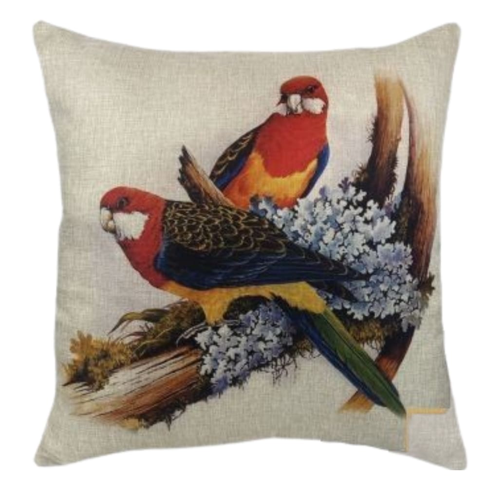 Almofada Passaro Rosela Oriental 420-06 52x52cm Decortextil
