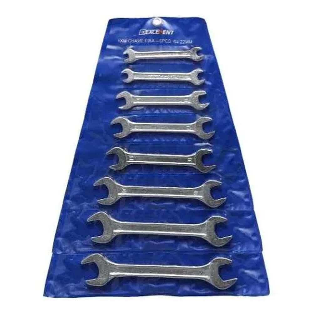 Chave Fixa Eda Aço Carbono Estojo Plastico 8pc 1XN 6x22mm