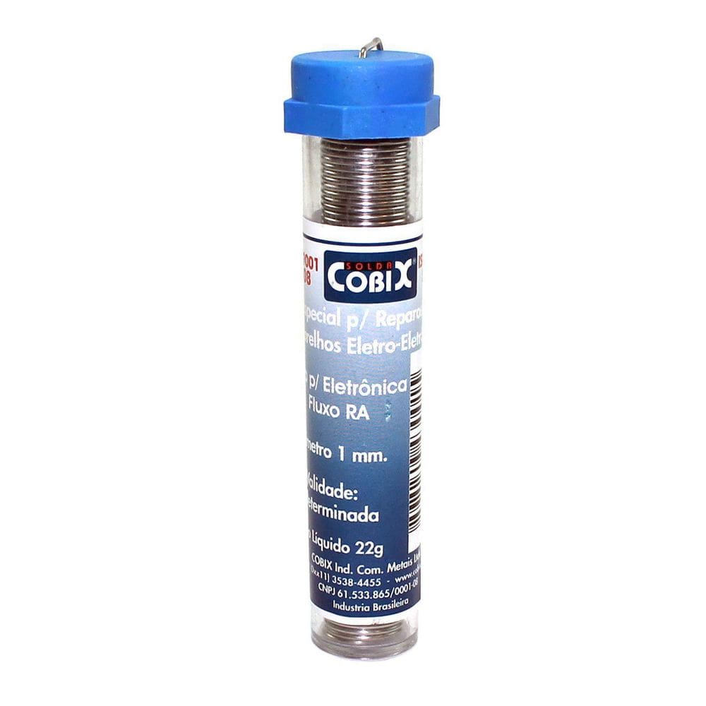 Solda Estanho Tubinho 22G 1.0Mm Cobix