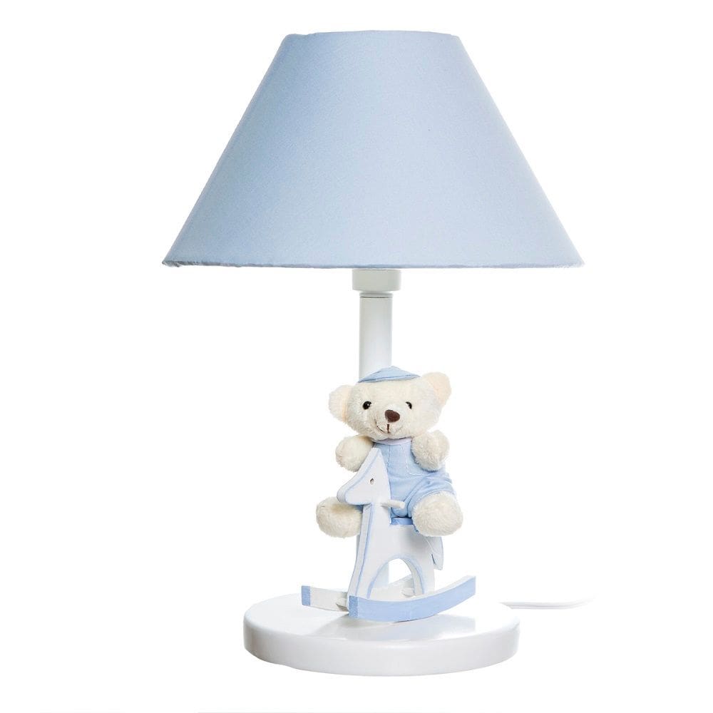 Abajur de Madeira Decorado - 25 cm - Quarto Infantil