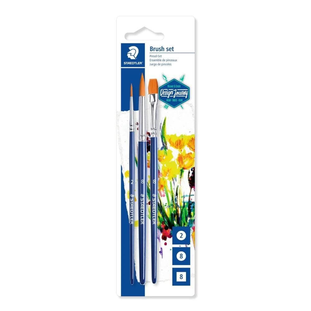 Kit De Pincéis Para Aquarela Staedtler Com 3 Peças