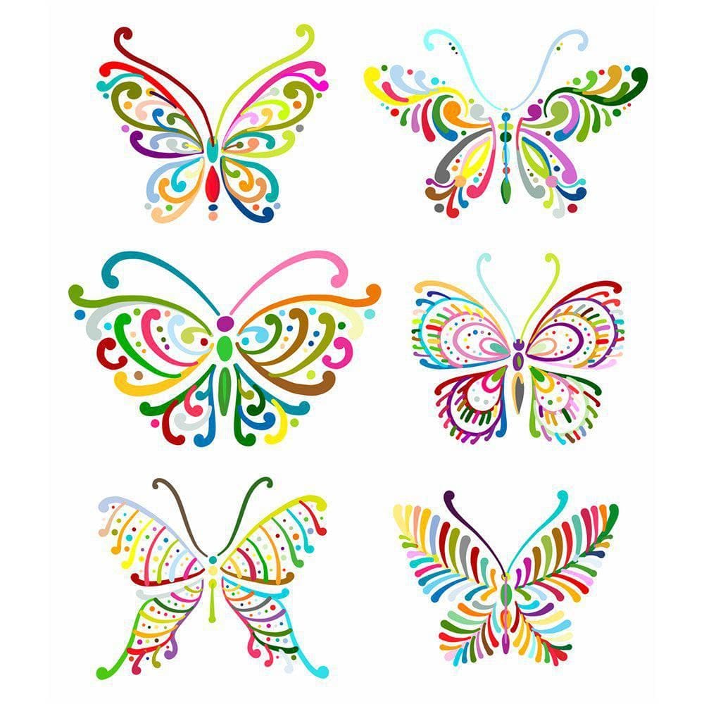 Tatuagem Temporária Infantil - Borboletas - Tatufun