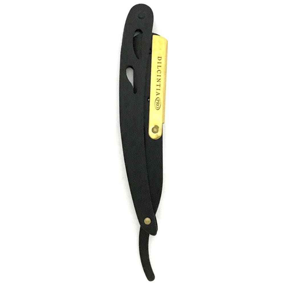 Navalhete Aço Inox Preto / Clip Dourado