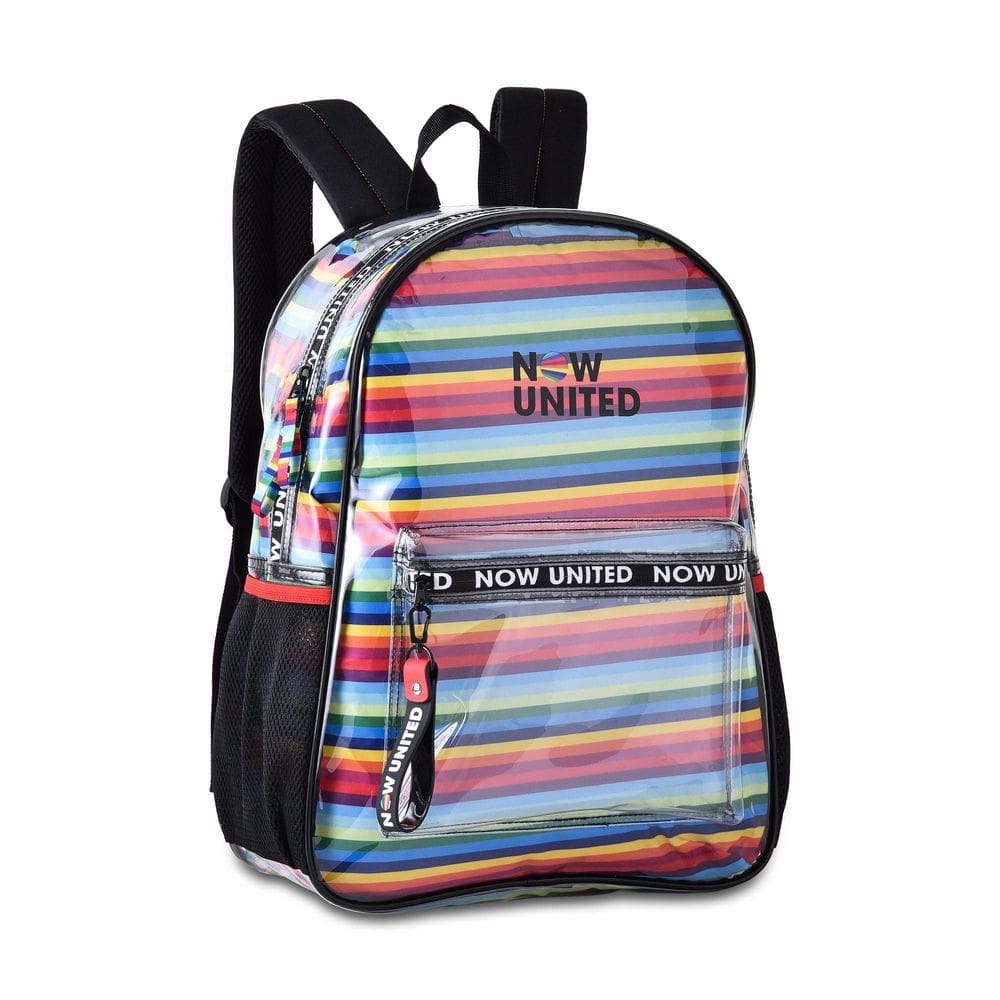 Mochila Now United Unissex Transparente Com Saco Nu3255