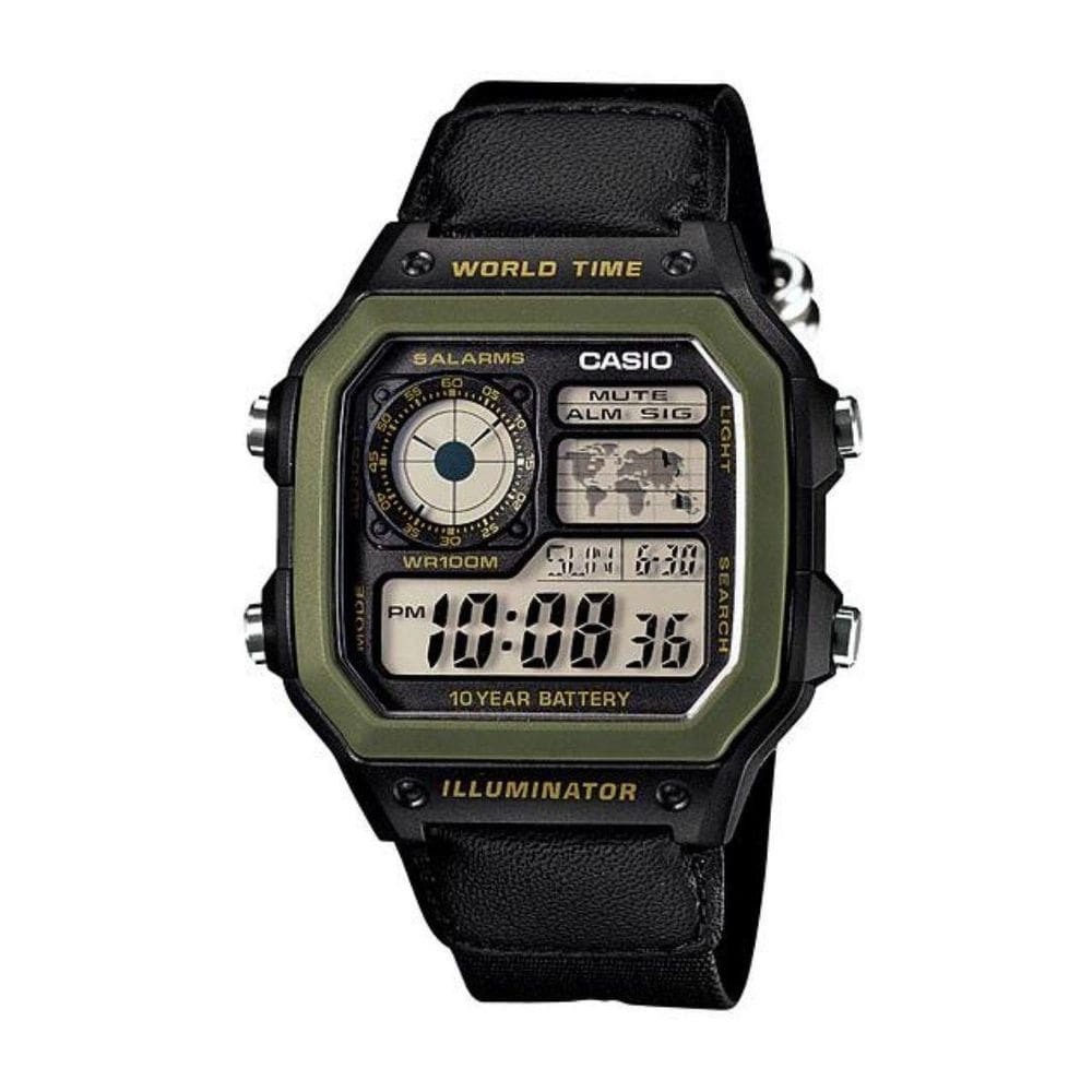 Relógio Masculino Casio Digital Esportivo Ae-1200Whb-1Bvdf