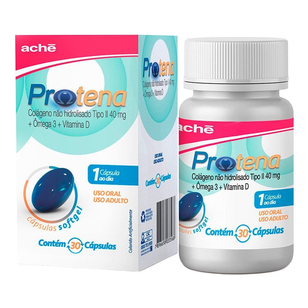 Protena 60 Cápsulas Colágeno + Ômega 3 + Vitamina D