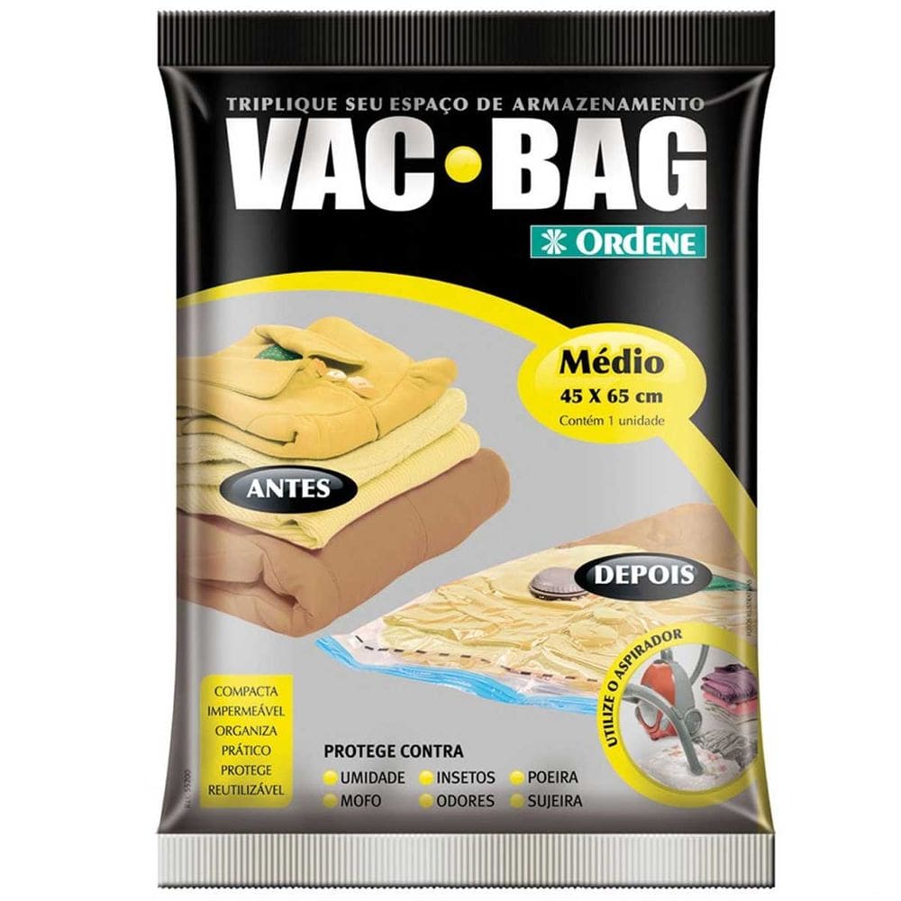 Saco Para Armazenagem Vac Bag Medio A Vacuo