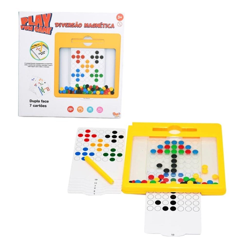 Lousa Mágica Infantil Diversão Magnética - Play Fun