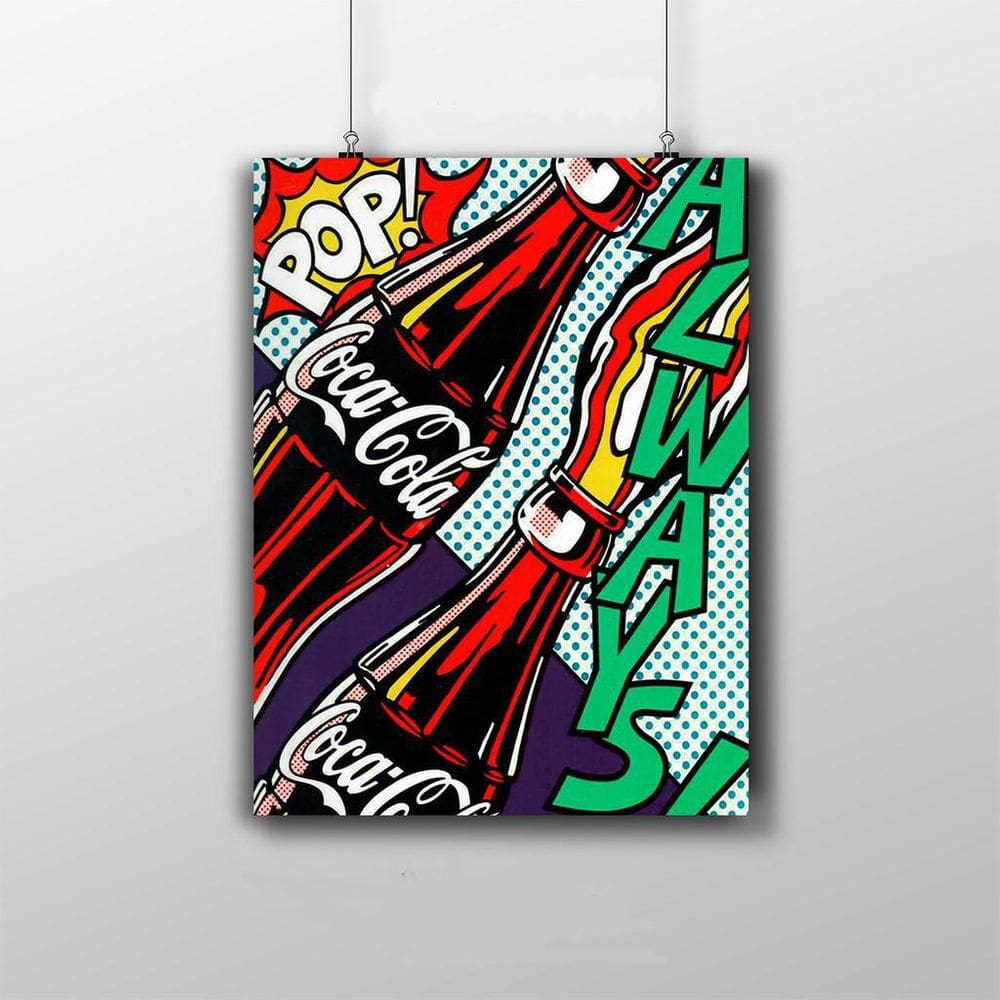 Placa Decorativa Coca Cola Comércio Poster