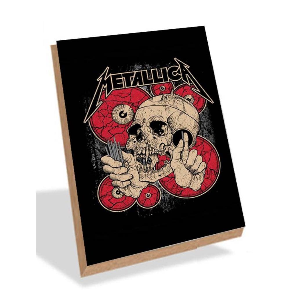 Placa Vintage Metallica 20x30cm