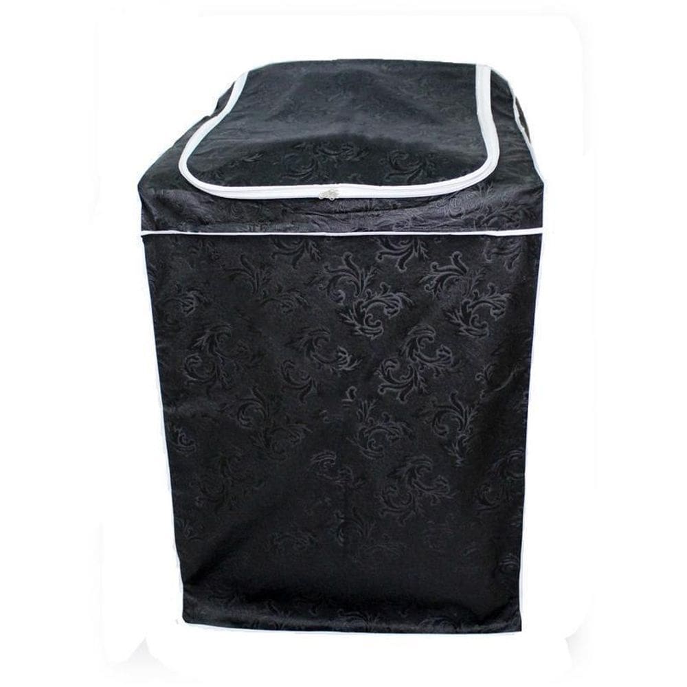 Capa Maquina De Lavar Com Zíper Electrolux, Brastemp - Preto