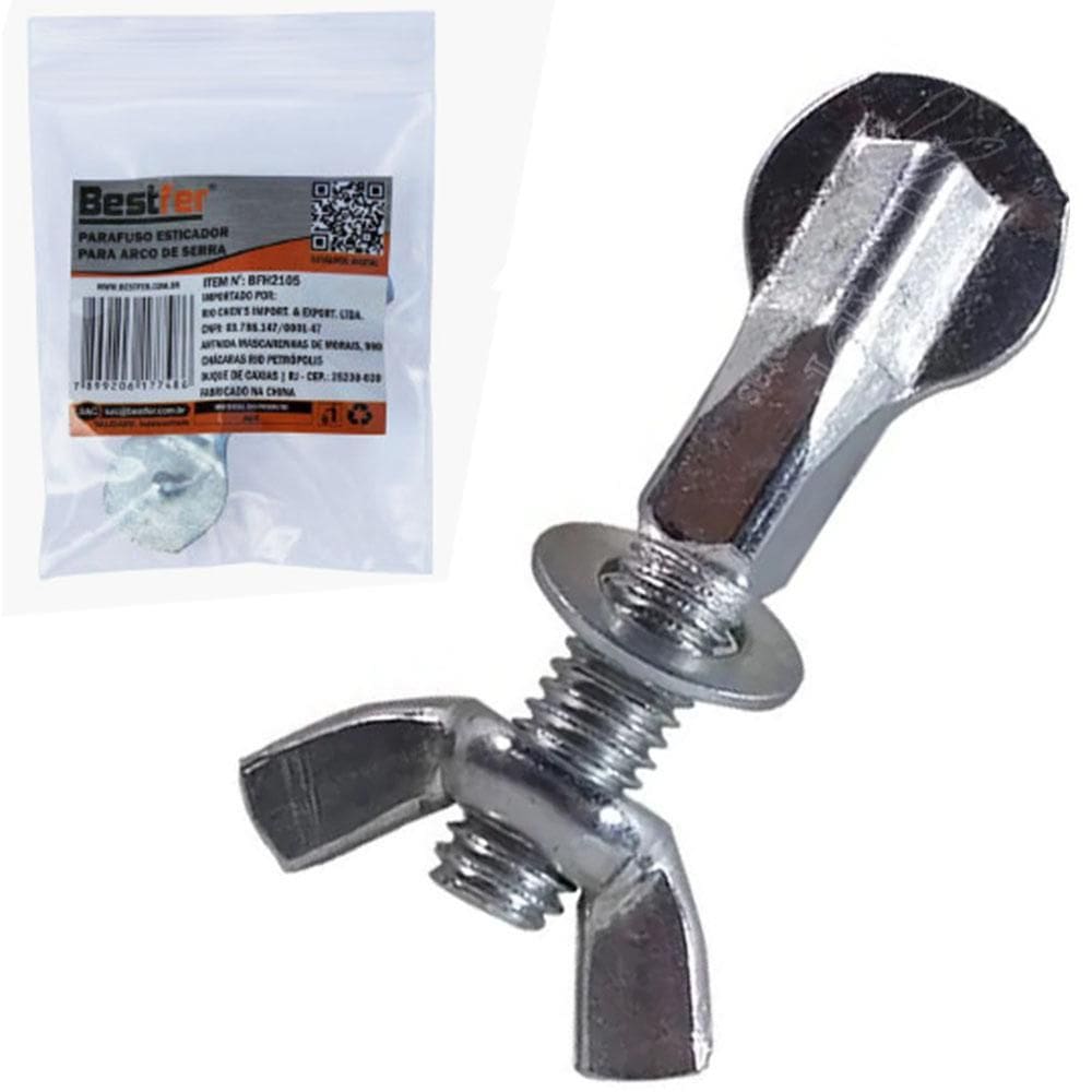 Parafuso Esticador Com Borboleta Para Arco De Serra 5Cm