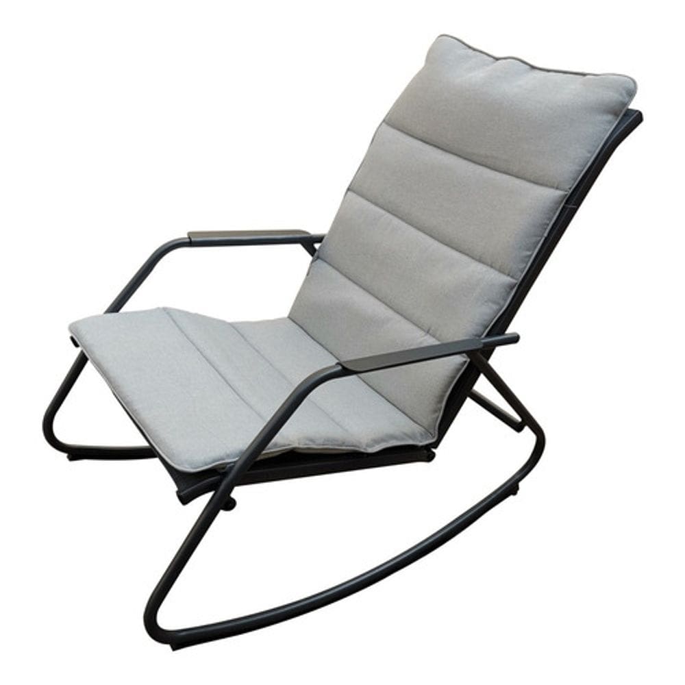 Cadeira De Balanço Jardim Premium 90x61cm - Aço E Poliéster