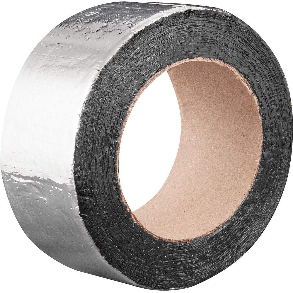 Fita Manta Asfaltica Para Vazamento e Furo Telhado Laje Cano 5cm x 5m Cola Adesiva Aluminizada Multiuso