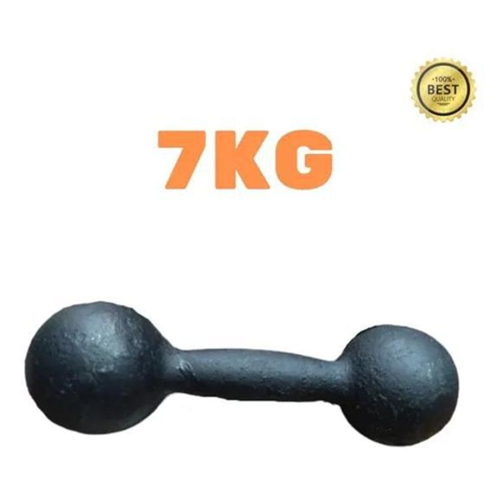 Par Halter Super Premium Bola Pintado 7Kg Peso Musculação