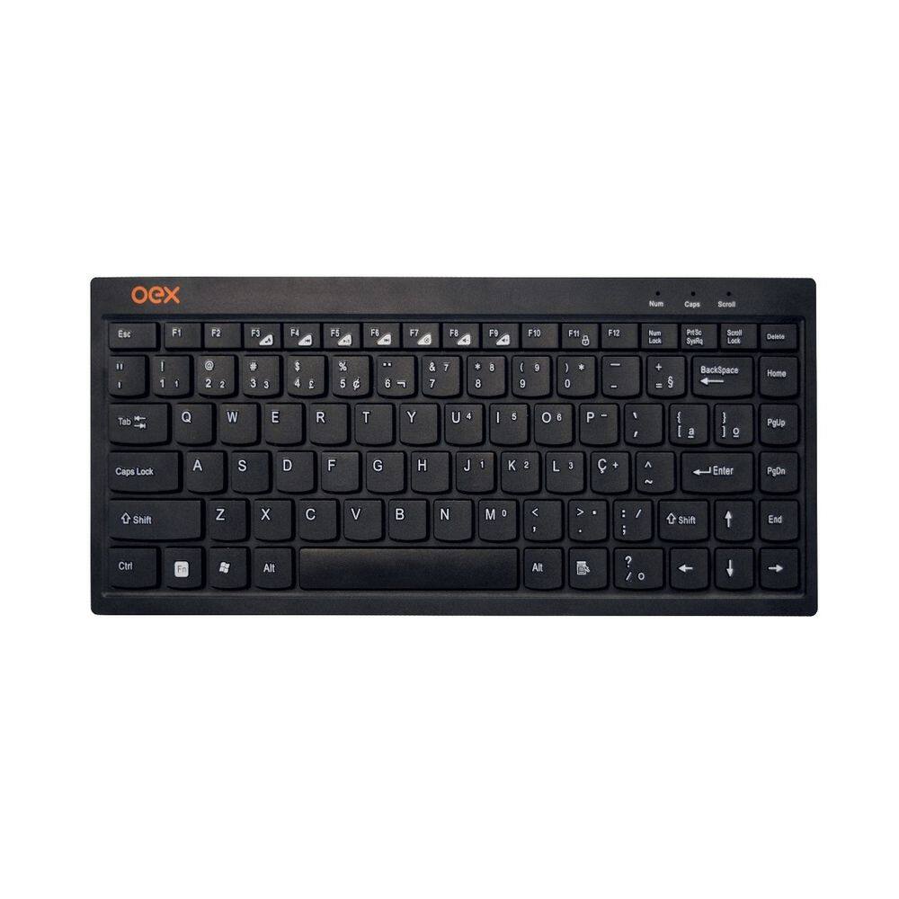 Teclado Mini TC301 Flat USB ABNT 2 - Oex Homologação: 185892112769