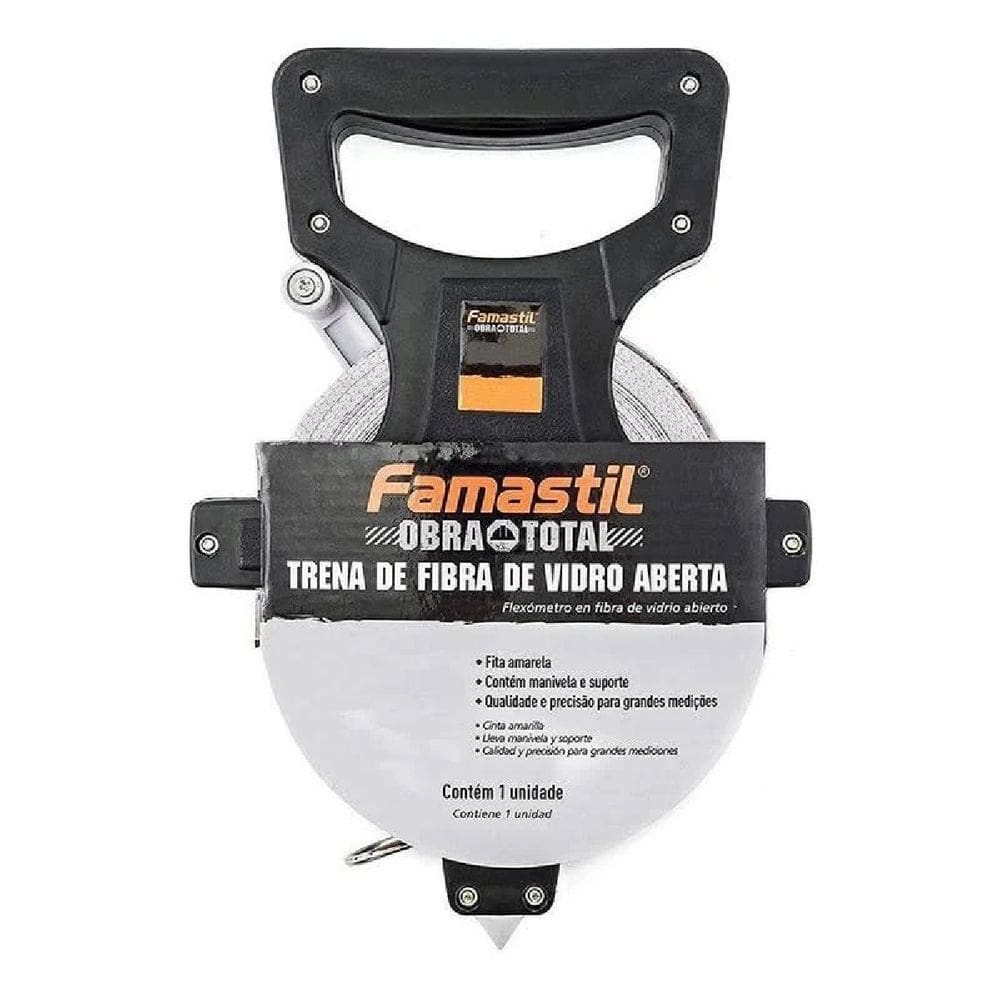 Trena de Fibra de Vidro 50 M X 13 Mm Aberta Famastil