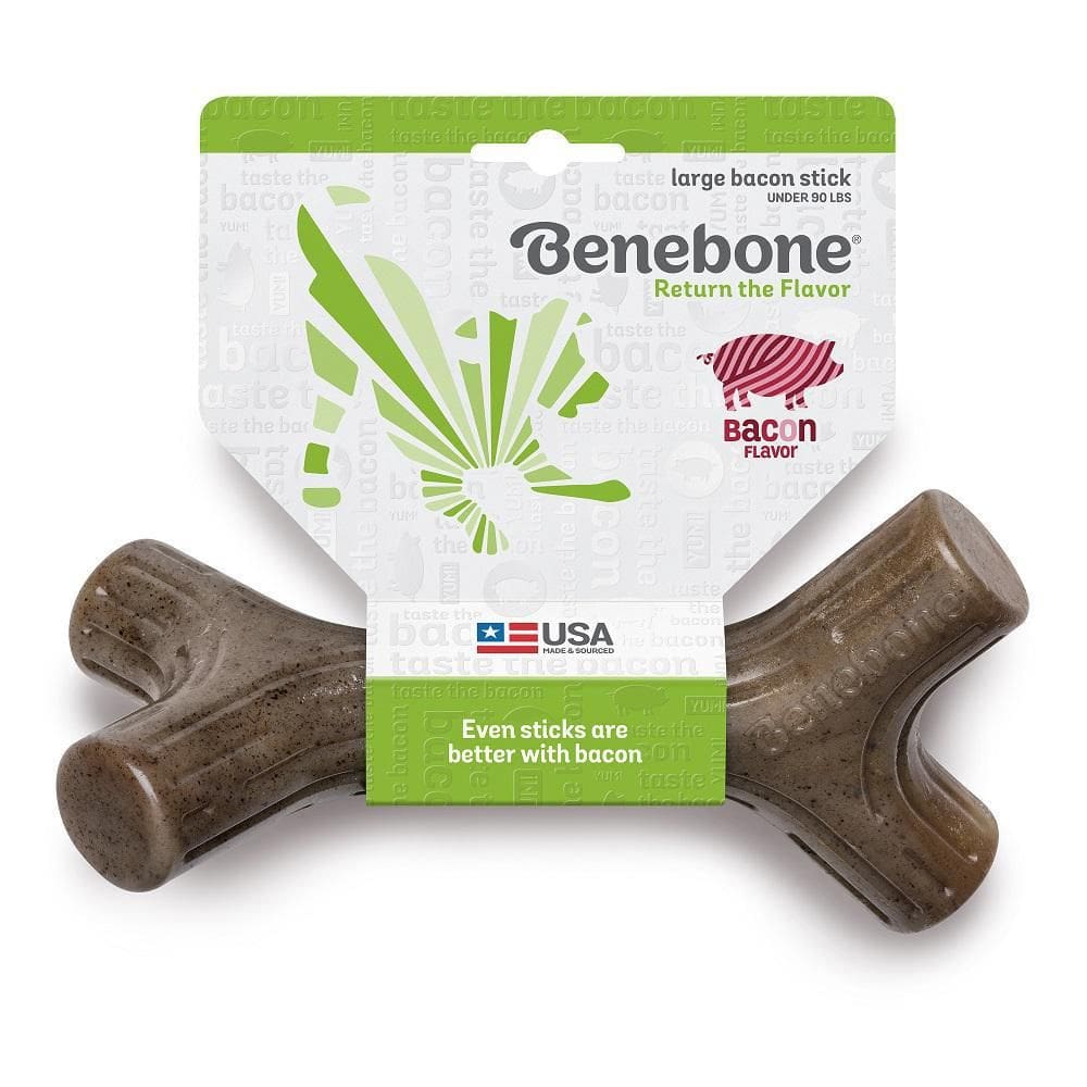 Brinquedo Roer Cachorro Benebone Bacon Stick Grande 40kg
