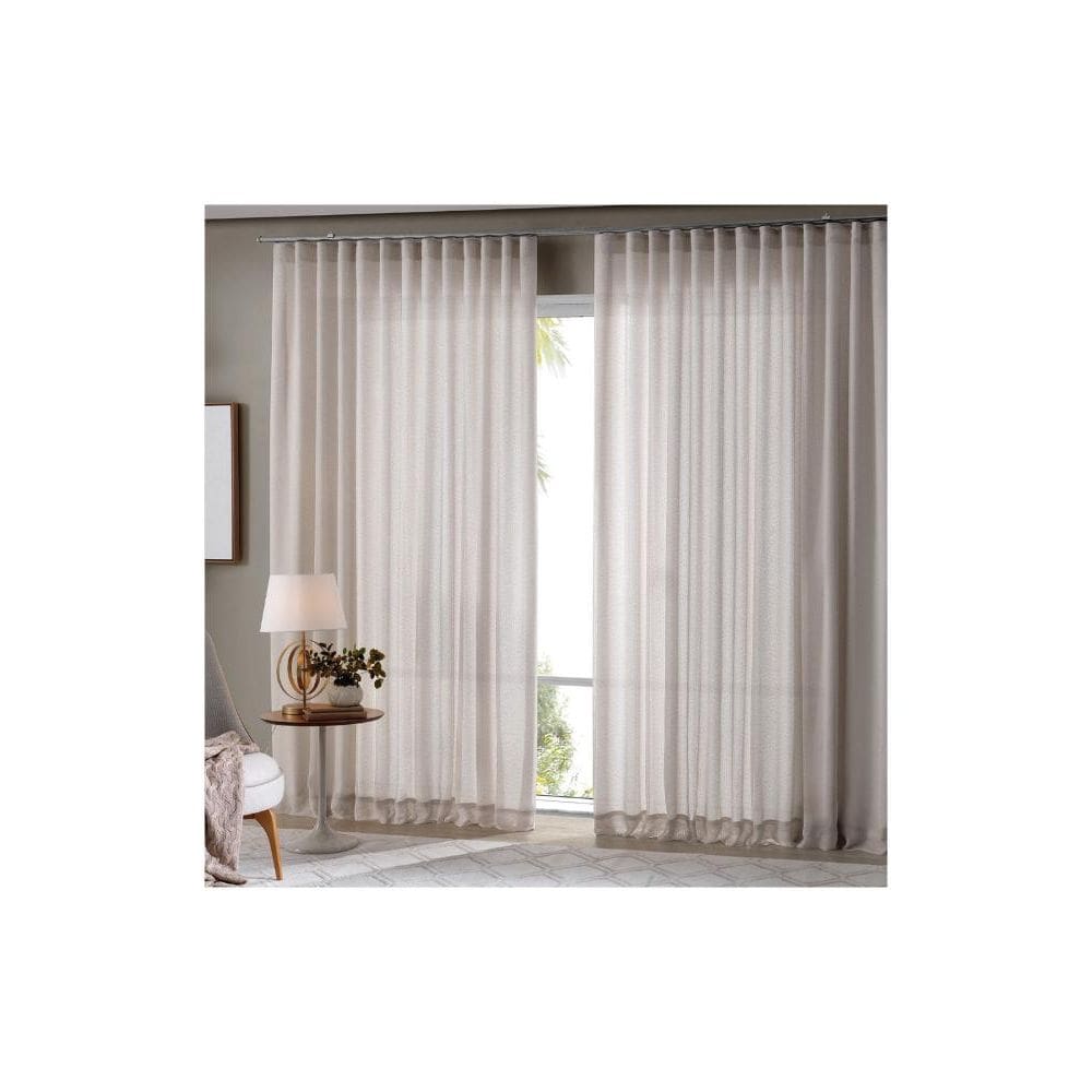 Cortina para Trilho Bella Janela 540x300 cm Duplex Inove Napoles Areia