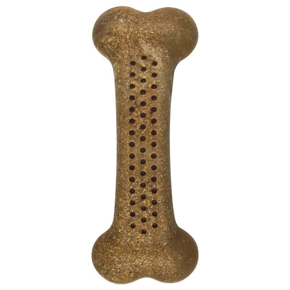 Brinquedo Mordedor Cães Pet Qwerks Bark Bone Madeira Menta G