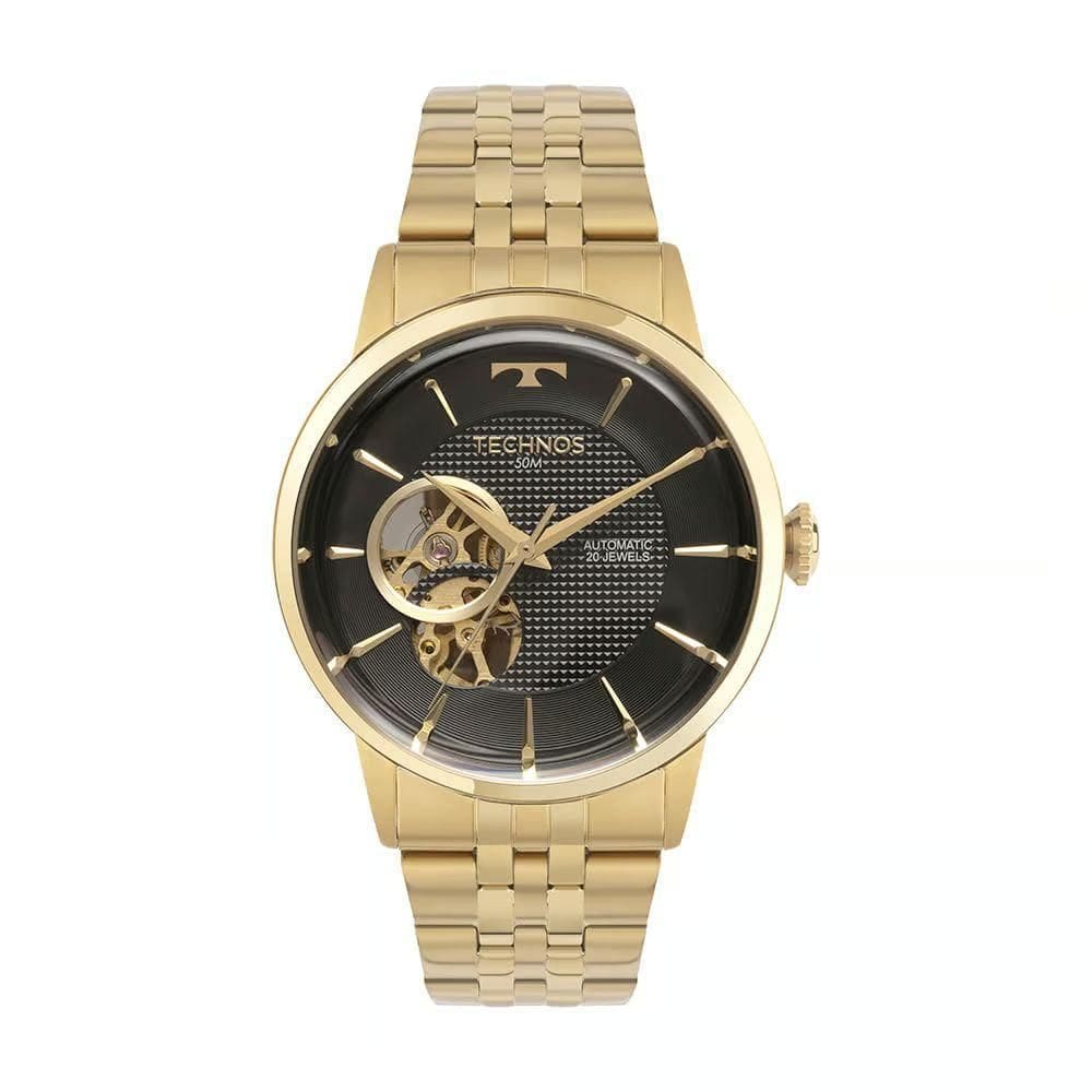 Relógio Technos Masculino Automático Dourado G3265Au/1P