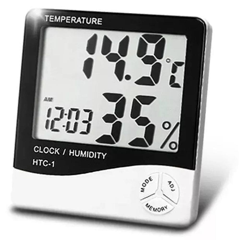 Termômetro Higrômetro LCD - Temp. e Umidade -10°C a +50°C