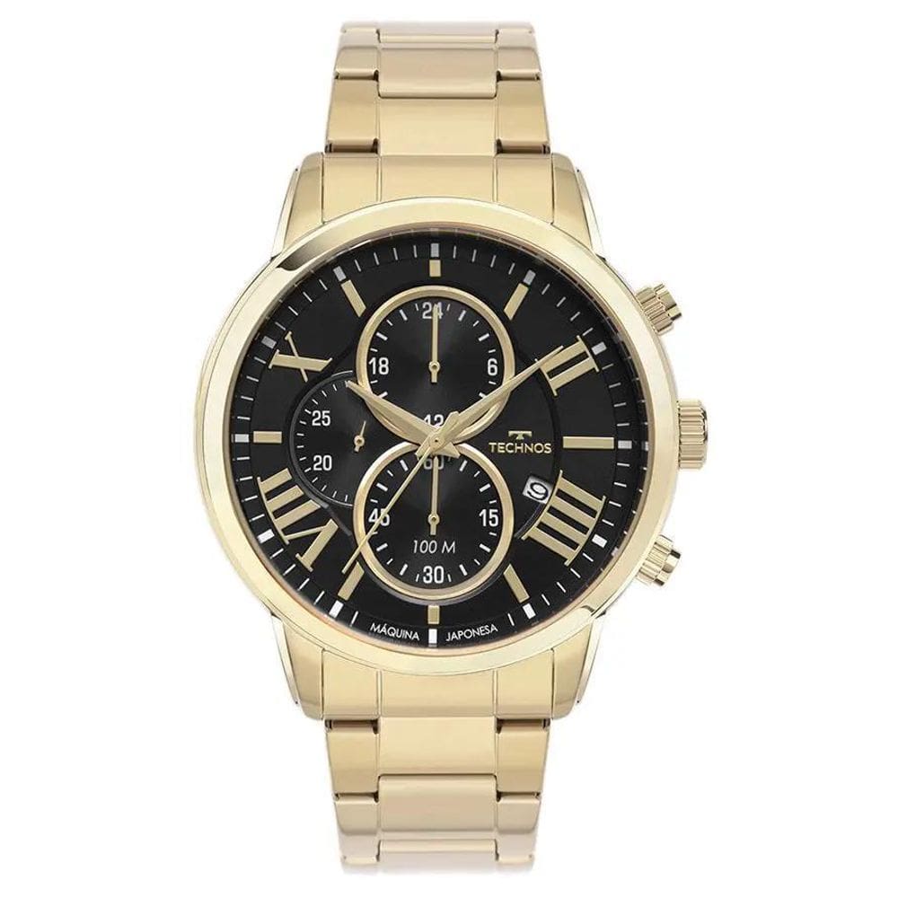 Relógio Technos Masculino Grandtech Dourado Js15Emu/1D