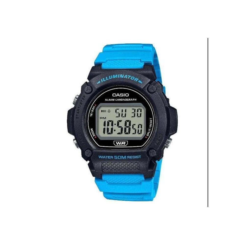 Relógio Casio W-219H-2A2VDF-SC Azul Resistente à Água
