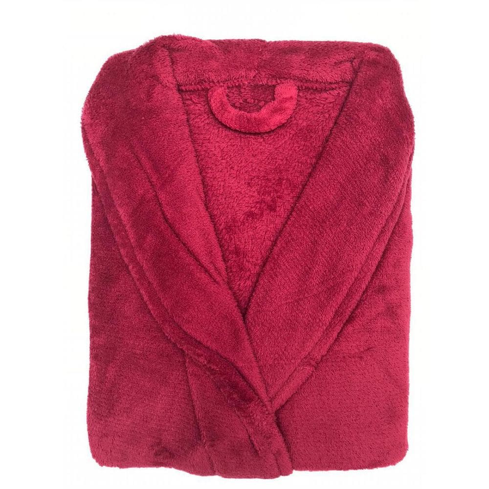 Roupão Microfibra Corttex Unissex Adulto Tam P Vermelho