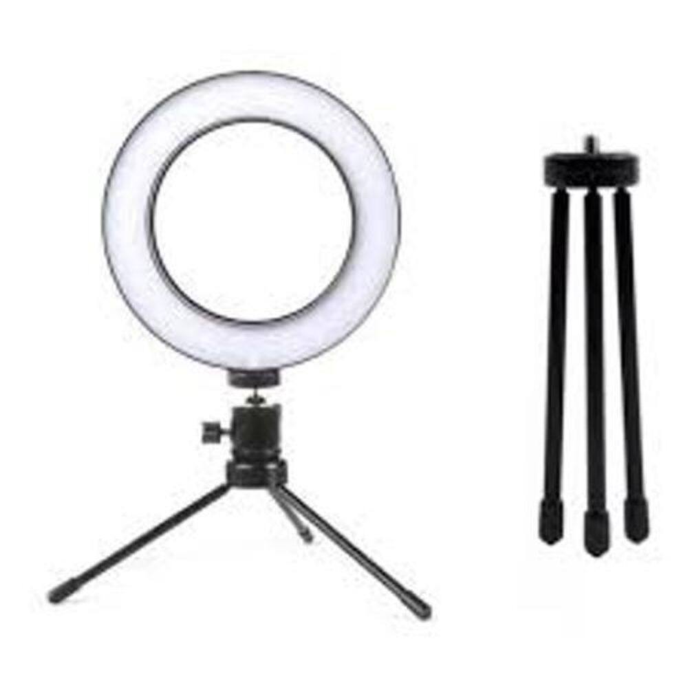 Iluminador Ring Light 10 Polegadas 25W 26Cm Com Tripé