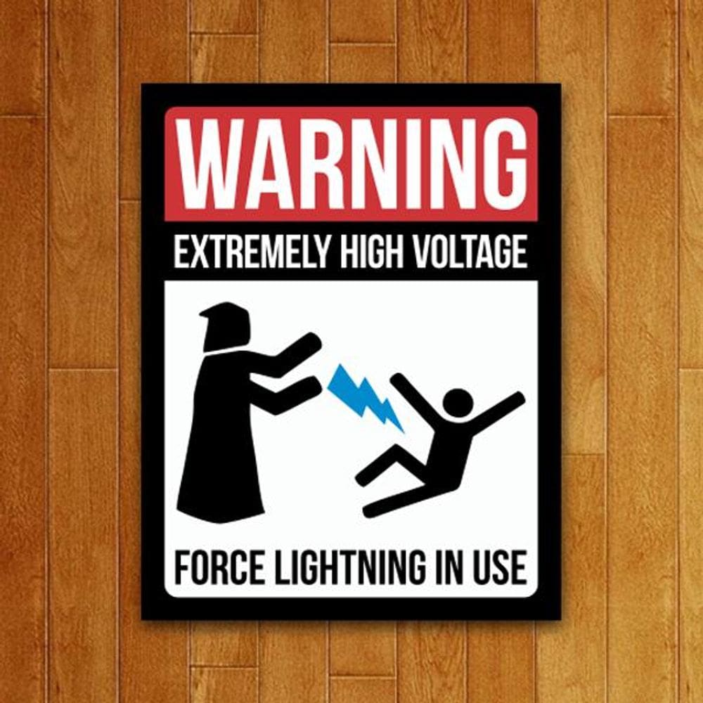 Placa Decorativa - Force Lightning