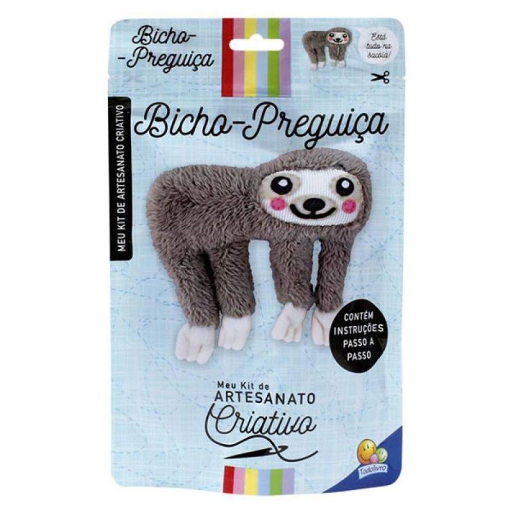 Livro Meu Kit De Artesanato Criativo: Bicho-Preguiça