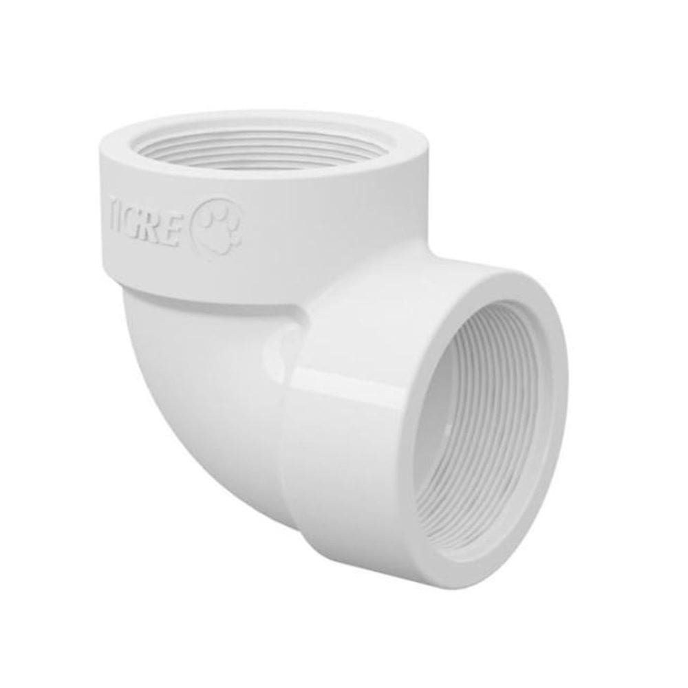 Joelho/Cotovelo 90º Pvc Roscável 1 32Mm Branco Tigre