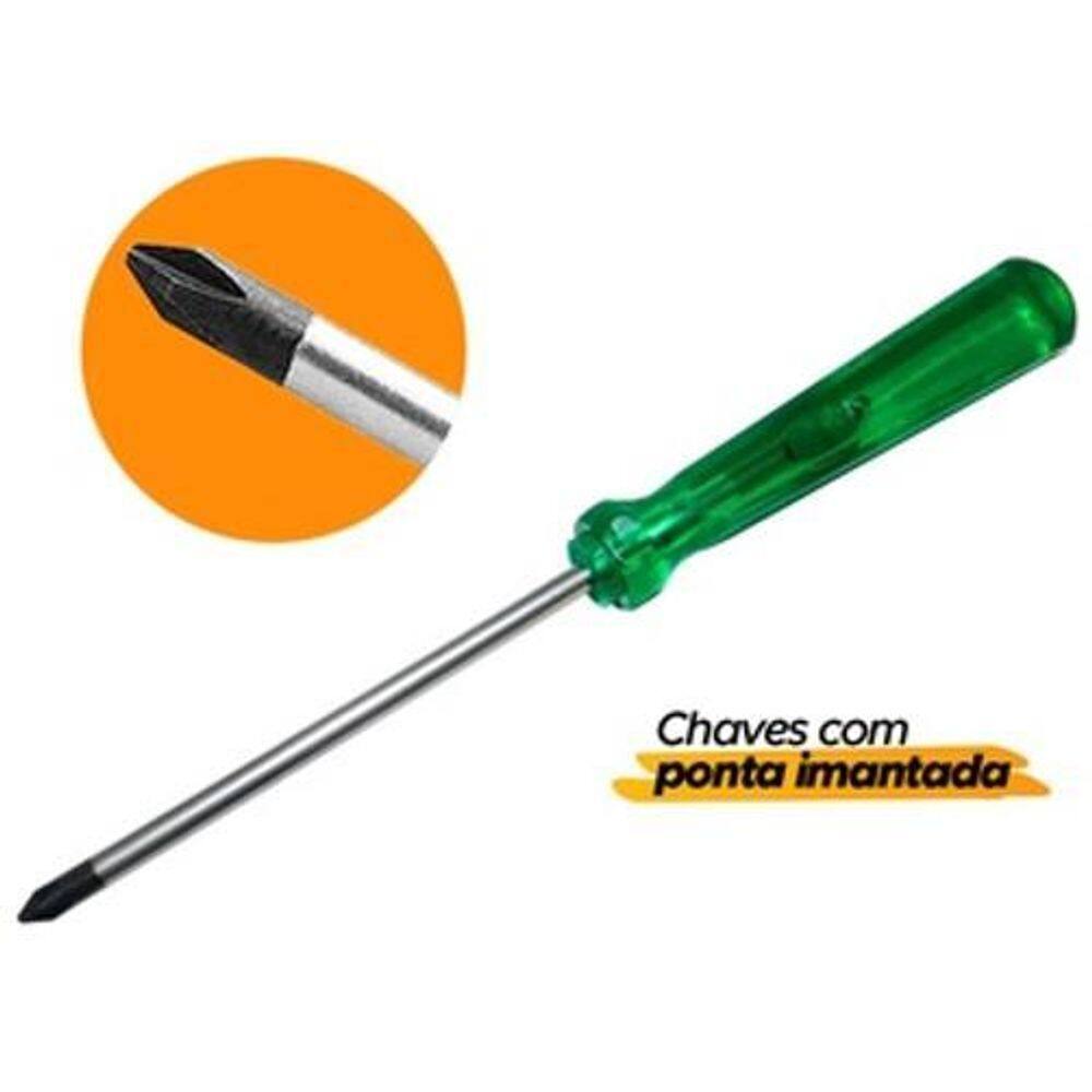 Chave Philips 3/8 X 10 Ferramenta Em Aço Crv