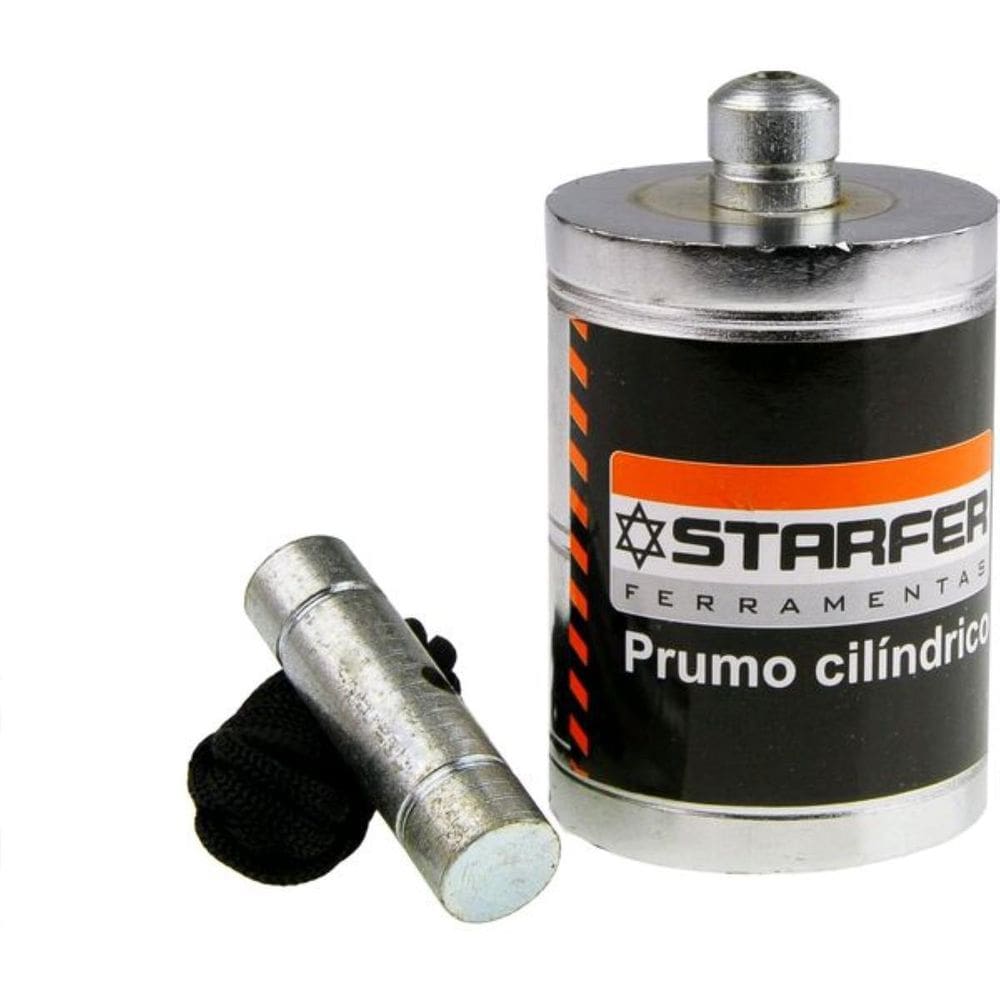 Prumo Cilíndrico 1000g Starfer - Aço Resistente