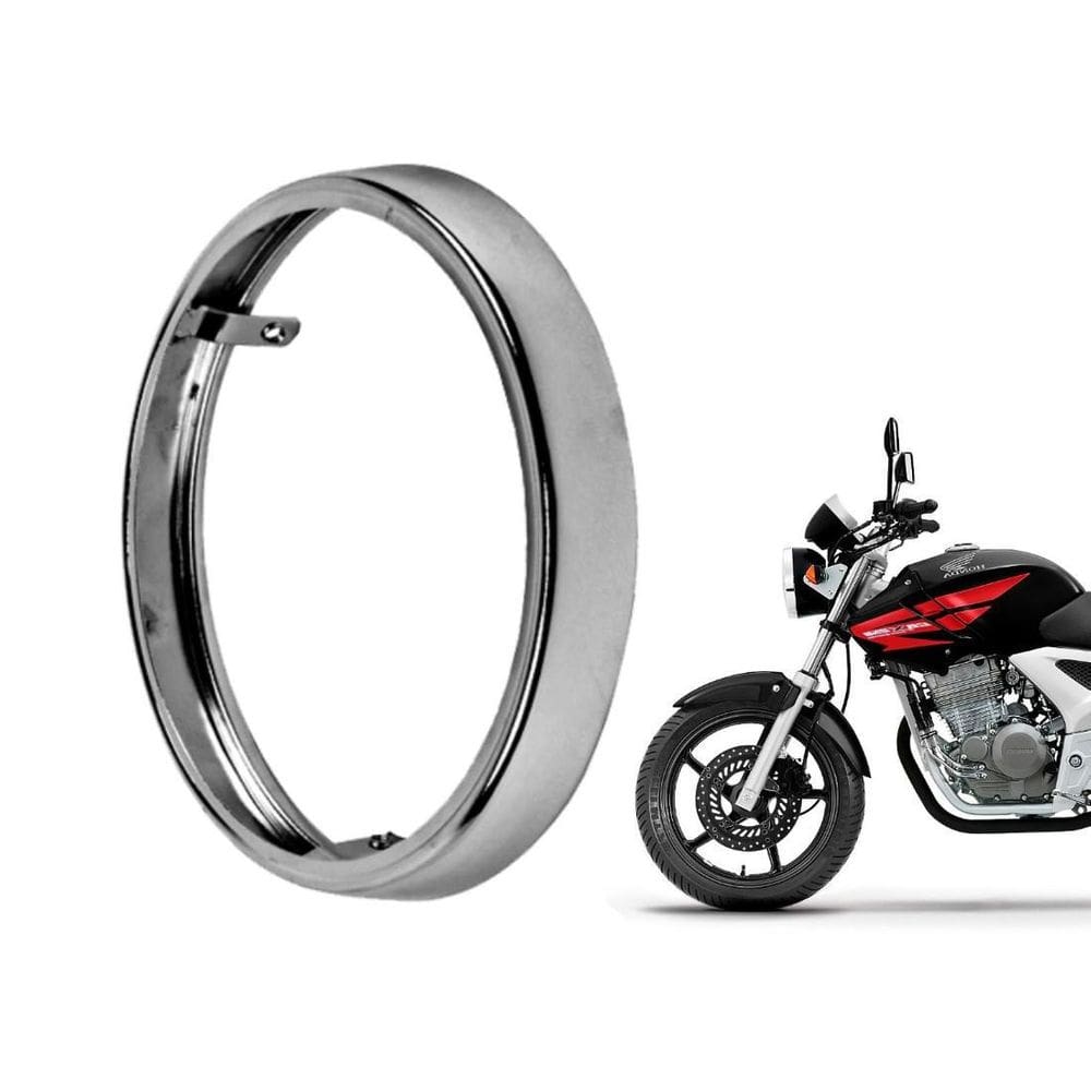 Aro Do Farol Cromado Honda Cbx 250 Twister De 2001 Ate 2008