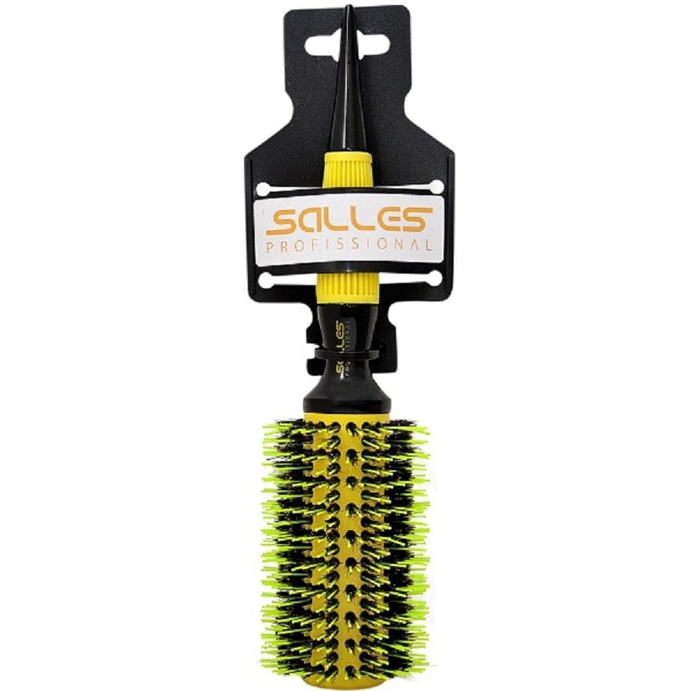 Escova Cabelo Cerdas De Javali E Nylon Salles Profissional