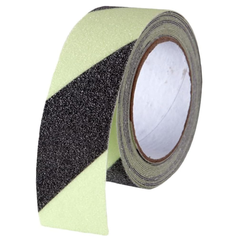 Fita Antiderrapante Faixa Refletiva 5 Metros Fluorescente Chao Escada Degraus Antiqueda Meio Fio Segurança