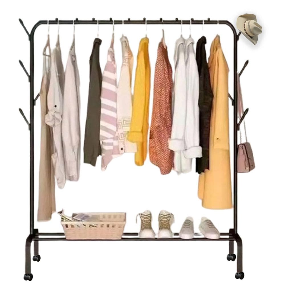 Arara Cabideira Sapateira Gancho Pendura Bone Chapeu Bolsa Organizador Multiuso Rodinhas Resistente Blusa Roupa Sapato Closet