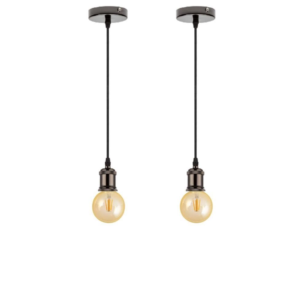 Kit 2 Luminária Pendente Filamento Led G95 Cor 2300K Âmbar